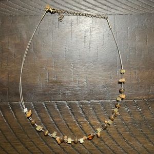 Lia Sophia Tigers Eye and Rock Neckalce
